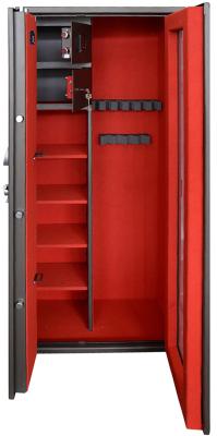 Gun safe Griffon GD 700 T E GLASS with tempered glass for rifles, pistols and ammunition