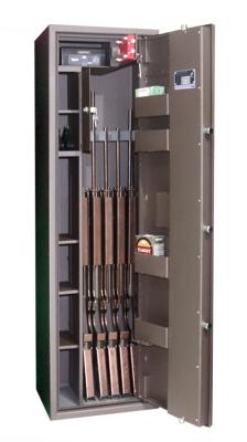 Gun safe Griffon GE 450 K Brown for rifles, pistols and ammunition