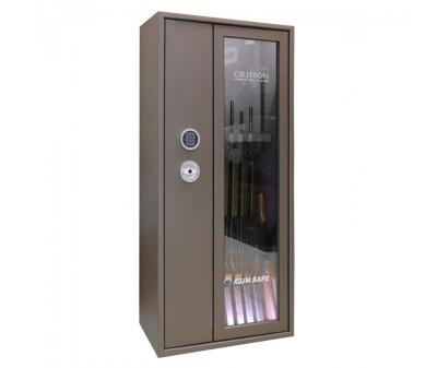 Gun safe Griffon GG 700 E Brown for rifles, pistols and ammunition